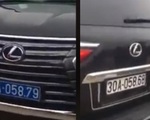 Vụ xe Lexus mang 2 biển kiểm soát: Biển màu trắng là giả