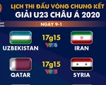 Lịch trực tiếp U23 châu Á 2020 ngày 9-1: Tâm điểm Hàn Quốc - Trung Quốc