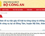 Bộ Công an thông tin về tình hình ở xã Đồng Tâm