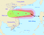 Dự báo bão số 8 mới nhất vào sáng nay 23-10