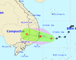 Chiều nay 7-10, áp thấp vào vùng biển Phú Yên - Khánh Hòa, gió giật cấp 8