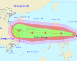 Bão Vamco mạnh lên cấp 13, giật cấp 16 trước khi vào Biển Đông