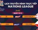 Lịch trực tiếp Nations League: Nhiều ông lớn ra sân