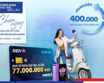 Chạm thẻ BIDV Smart có cơ hội trúng xe Vespa Primavera