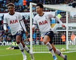 Son Heung Min lập cú đúp, Tottenham thắng nghẹt thở Aston Villa