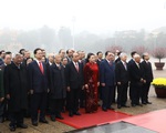 Lãnh đạo Đảng, Nhà nước vào Lăng viếng Chủ tịch Hồ Chí Minh, tưởng niệm các Anh hùng liệt sĩ
