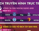Lịch trực tiếp bóng đá châu Âu ngày 8-2