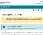CDC Mỹ dùng chatbot giúp dân tự chẩn đoán COVID-19