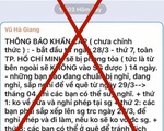 Xử phạt chủ 18 tài khoản Facebook tung tin giả phong tỏa toàn TP.HCM