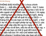 Thông tin TP.HCM sẽ phong tỏa 14 ngày kể từ 28-3 là hoàn toàn bịa đặt