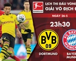 Lịch trực tiếp đại chiến Dortmund - Bayern Munich