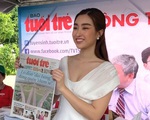Hoa hậu Đỗ Mỹ Linh khuyên học sinh sống với đam mê, chọn ngành học yêu thích