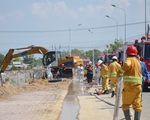 KĐN tổ chức diễn tập PCCC trên hành lang tuyến ống dẫn khí Bạch Hổ