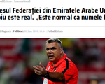 HLV Cosmin Olaroiu được mời dẫn dắt đội tuyển UAE chuẩn bị cho trận gặp Việt Nam