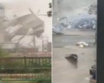 Video bão Mekkhala xé toạc nhà xưởng trong nháy mắt ở Trung Quốc