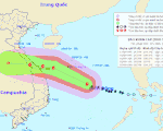 Bão số 5 cách Hoàng Sa khoảng 380km, khả năng mạnh lên khi vào gần bờ