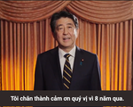 Video chia sẻ xúc động của ông Shinzo Abe khi rời nhiệm sở