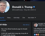 Facebook xóa mô tả Tổng thống của ông Trump