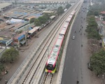 Chạy thử đoàn tàu đầu tiên của tuyến metro Nhổn - ga Hà Nội