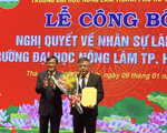 PGS.TS Huỳnh Thanh Hùng làm quyền hiệu trưởng ĐH Nông lâm TP.HCM