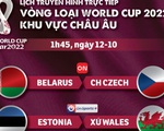 Lịch trực tiếp vòng loại World Cup 2022 châu Âu: Đức, Hà Lan, Nga và Croatia ra sân