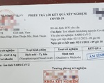 Bắt giữ 4 người buôn bán giấy xét nghiệm COVID-19 giả tại Phan Thiết