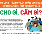 Bạn đang ở vùng xanh, vàng, cam hay đỏ theo phân loại mới của Bộ Y tế
