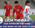Lịch thi đấu của tuyển Việt Nam tại Giải bóng đá nữ vô địch châu Á 2022
