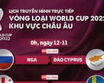 Lịch trực tiếp vòng loại World Cup 2022 khu vực châu Âu: Đức, Tây Ban Nha, Bồ Đào Nha thi đấu