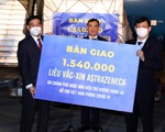 Việt Nam tiếp nhận 1,54 triệu liều vắc xin AstraZeneca từ Chính phủ Nhật Bản