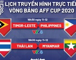 Lịch thi đấu AFF Cup 2020: Timor-Leste - Philippines, Thái Lan - Myanmar