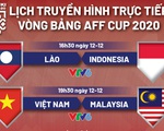 Lịch trực tiếp AFF Cup 2020: Việt Nam - Malaysia