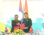 Ký kết Nghị định thư hợp tác cứu hộ, cứu nạn, kế hoạch hợp tác quốc phòng Việt - Lào 2022