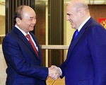 Chủ tịch nước Nguyễn Xuân Phúc hội kiến Thủ tướng Nga Mikhail Mishustin