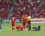 Bị trật khớp vai, Duy Mạnh vắng mặt ở trận bán kết lượt về với Thái Lan