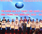 12 dự án giành giải nhất Cuộc thi khoa học kỹ thuật dành cho học sinh trung học