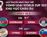 Lịch trực tiếp vòng loại World Cup 2022 châu Âu: Bồ Đào Nha, Bỉ, Hà Lan thi đấu