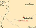 Liên tiếp xảy ra 2 trận động đất ở Quảng Ngãi