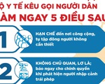 Bộ Y tế: 5 điều cần làm ngay trước nguy cơ COVID trở lại