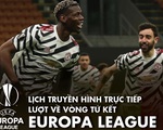 Lịch trực tiếp lượt đi vòng tứ kết Europa League: Man United và Arsenal thi đấu