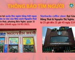  TP.HCM tìm người đến nhà sách Nguyễn Huệ và Starbucks quận 1