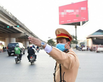 Cảnh sát giao thông huy động tối đa lực lượng đảm bảo an toàn bầu cử