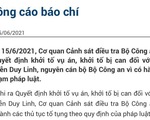 Bắt tạm giam cựu phó tổng cục trưởng Tổng cục Tình báo về tội nhận hối lộ