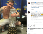 Ảnh Messi ôm cúp vô địch đạt gần 20 triệu like trên Instagram