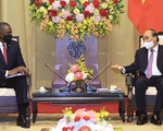 Chủ tịch nước Nguyễn Xuân Phúc tiếp Bộ trưởng Quốc phòng Hoa Kỳ