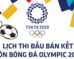 Lịch thi đấu bán kết bóng đá nam, nữ Olympic 2020