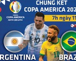 Lịch trực tiếp chung kết Copa America 2021: Argentina - Brazil, Messi gặp Neymar