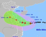 3 tàu cá mất liên lạc, bão số 5 cách bờ biển Quảng Trị - Quảng Nam 380km