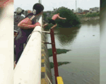 Thượng úy nhảy từ cầu cao 20m xuống sông: 