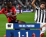 Bị AC Milan cầm chân trên sân nhà, Juventus tạm xếp thứ 18